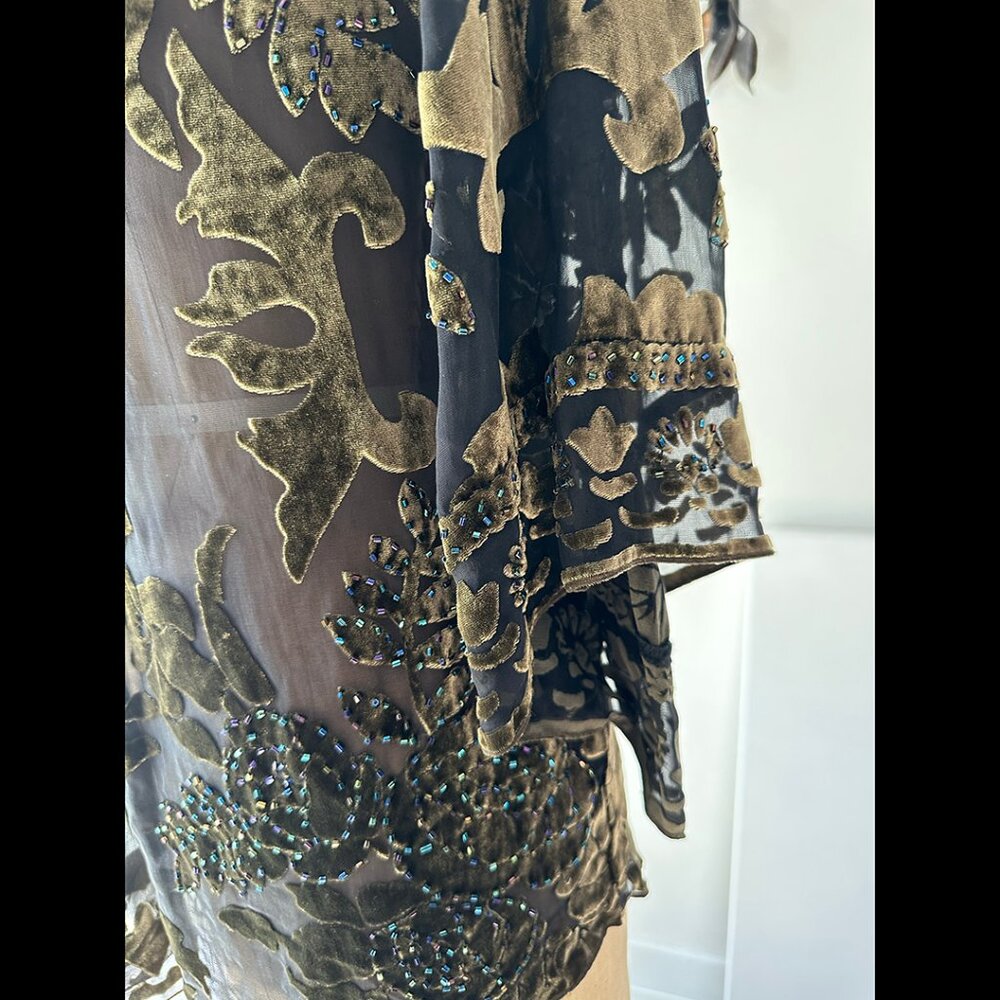 HALE BOB cut velvet sheer top - Picture 5 of 11